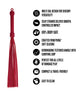 Cargue la imagen en el visor de la galería, Flogger de silicona Blush Temptasia Ardor con mango de espiga, rojo