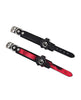 Load image into Gallery viewer, Heat Tease Flower Cuff Collar Heat Reactive PU Leather Black Pink Accessory
