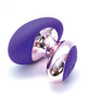 Cargue la imagen en el visor de la galería, Masajeador vibrador de silicona recargable para la palma Curious Enchantress Purple