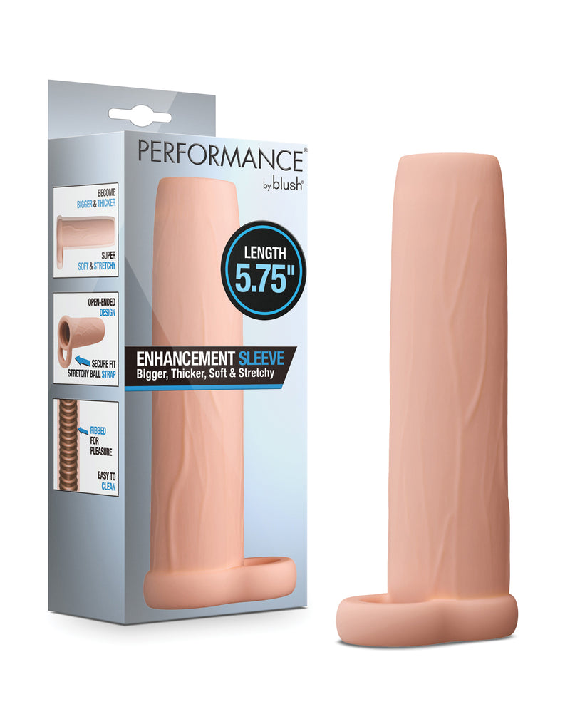 Cargue la imagen en el visor de la galería, Funda extensora de pene Blush Performance de 5.75 pulgadas para hombre, beige