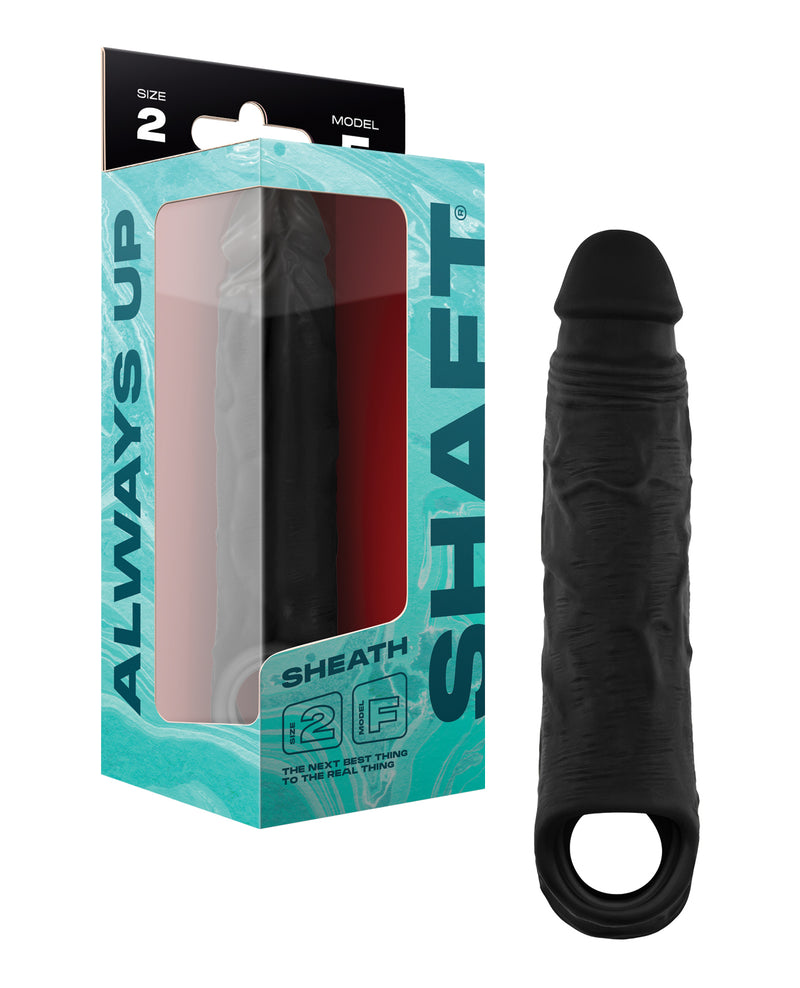 Cargue la imagen en el visor de la galería, Funda para pene de silicona negra realista Model F, juguete para adultos