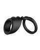 Load image into Gallery viewer, Forto Textured Silicone Cock Sling For Men With Enhanced Sensation Black