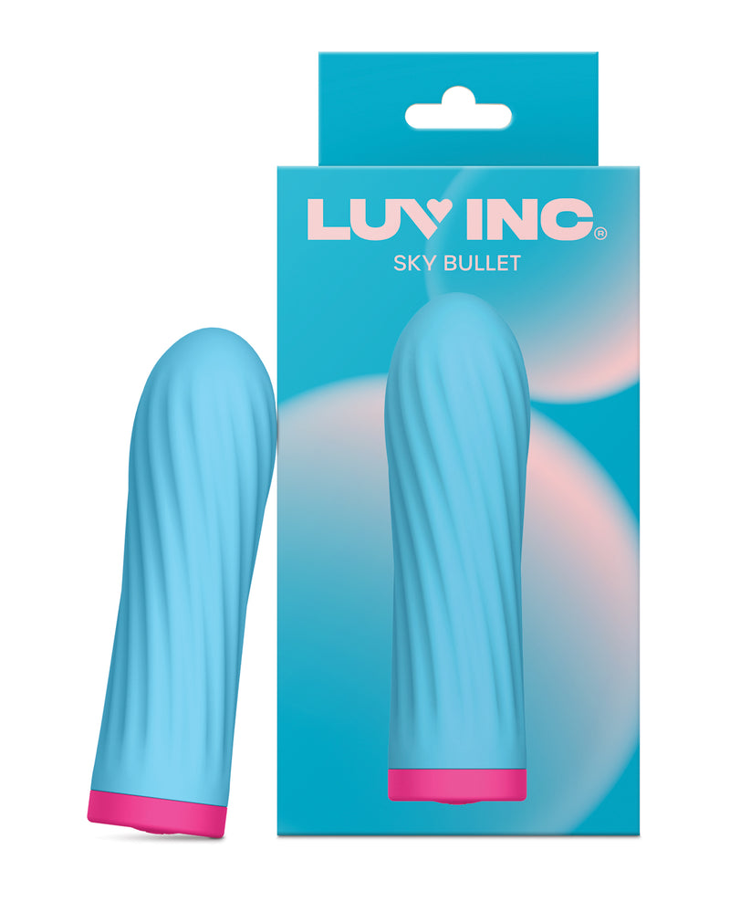 Cargue la imagen en el visor de la galería, Vibrador bala Luv Inc Sky con 10 modos de vibración, masajeador personal compacto, azul