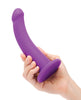 Carica l'immagine nel visualizzatore Galleria, Dildo curvo vibrante in silicone Together Tilt da 6.5 Inch con imbracatura