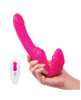 Cargue la imagen en el visor de la galería, Vibrador de silicona sin tirantes con control remoto para parejas y eje flexible