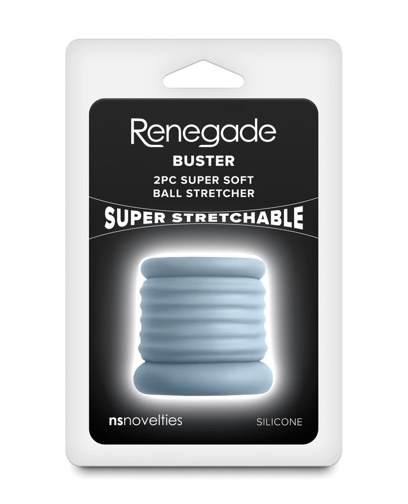 Load image into Gallery viewer, Renegade Gray Silicone Ball Stretcher Two Piece Secure Fit