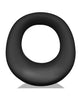 Load image into Gallery viewer, Expander Slimmer Scoop Silicone Cockring Black Ribbed Texture