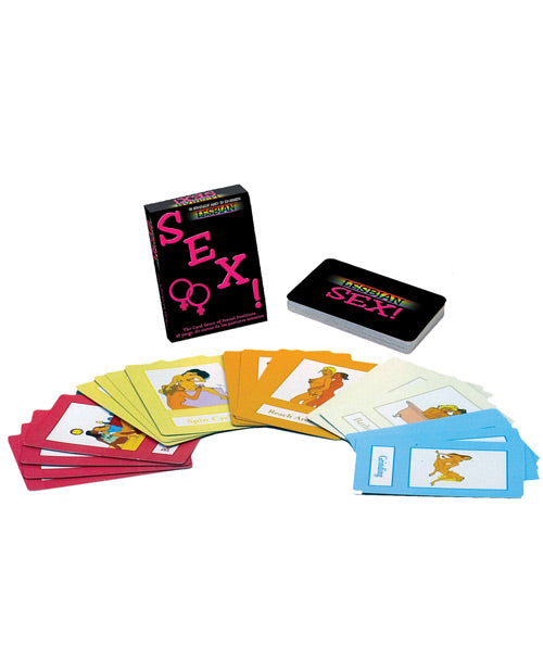 Cargue la imagen en el visor de la galería, Lesbian Sex Card Game Bilingual Edition for Couples and Lovers