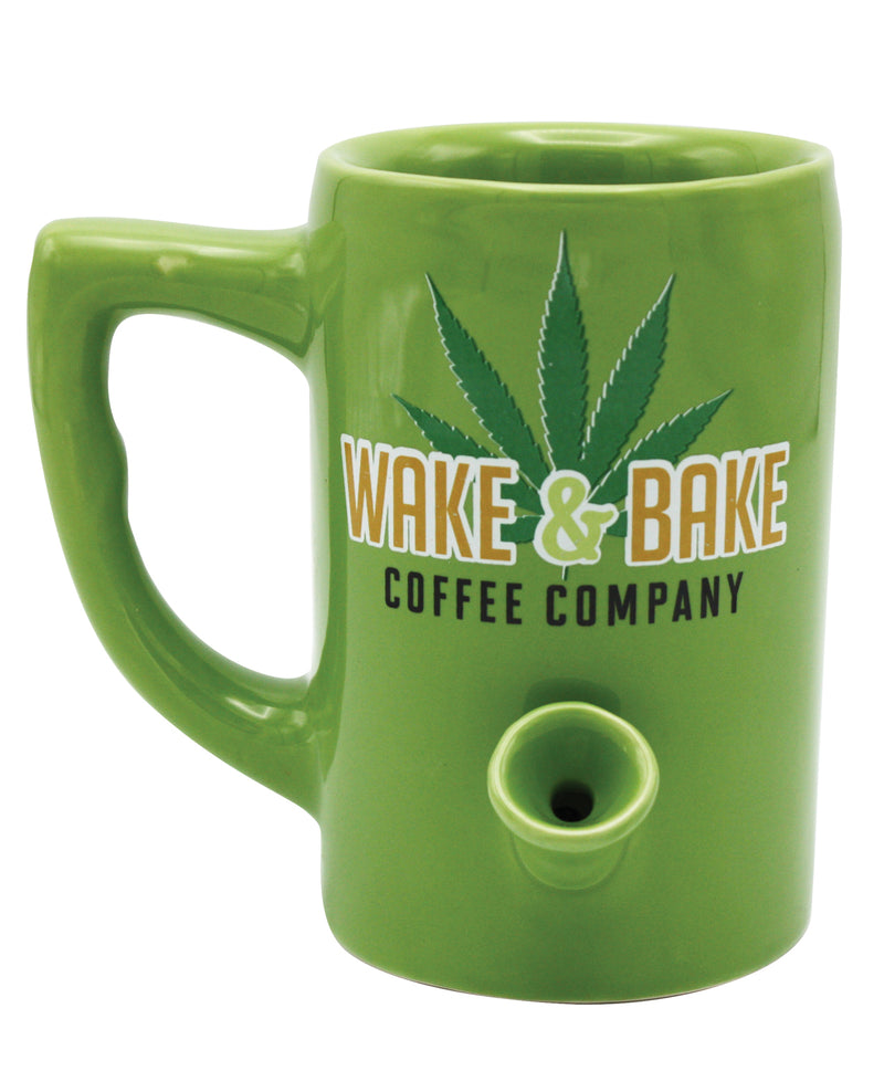 Load image into Gallery viewer, Wake & Bake Coffee Mug - 10 oz Green