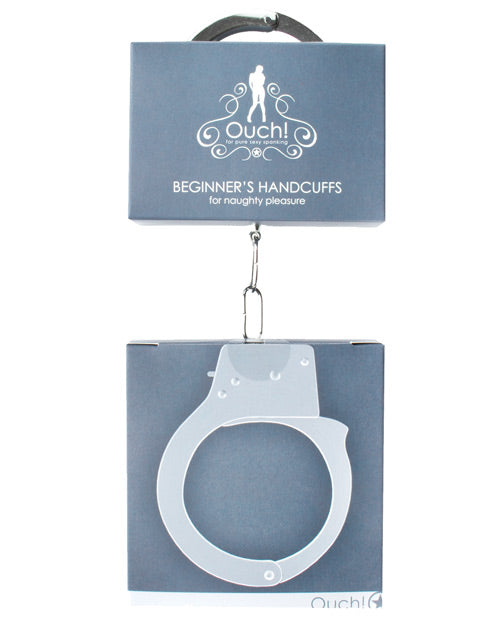 Load image into Gallery viewer, Shots Ouch Beginner Handcuffs - Metal