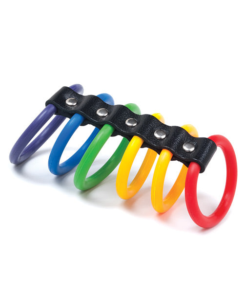 Cargue la imagen en el visor de la galería, KinkLab Stockroom 6 Gates of Pride Cockrings - Bulk