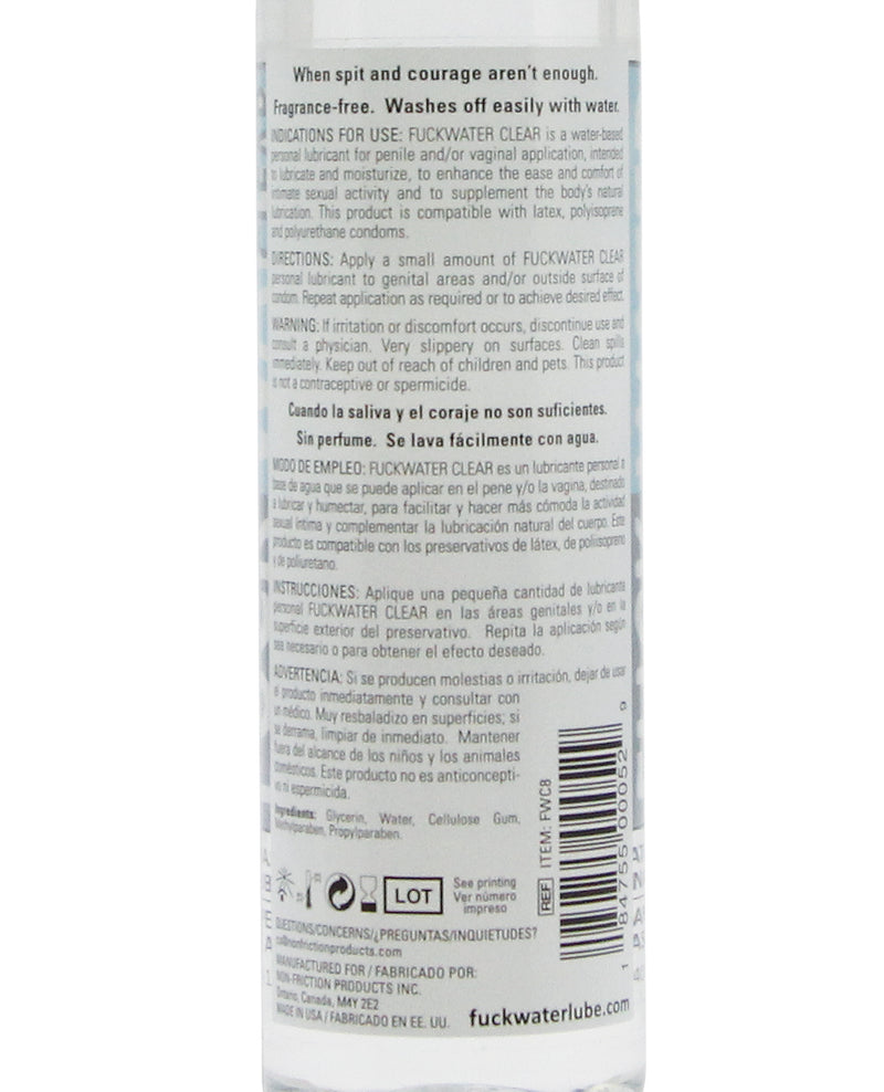 Cargue la imagen en el visor de la galería, Fuck Water Claro H2O - Botella de 8 oz