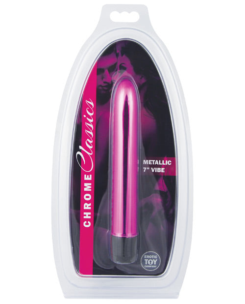 Încărcați imaginea în vizualizatorul Galerie, Compania de Jucării Erotice Chrome Classics Vibrator 7" - Roz