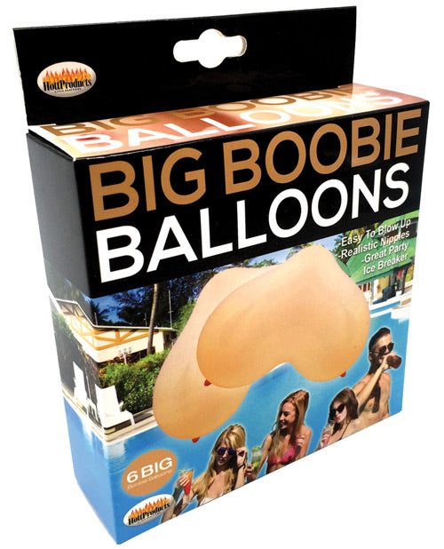Cargue la imagen en el visor de la galería, Globos Grandes de Pechos - Color Carne Caja de 6