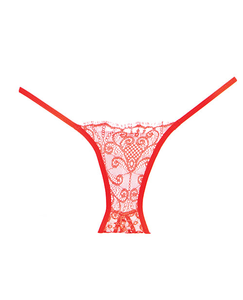 Charger l'image dans la visionneuse de la galerie, Adore Lace Enchanted Belle Panty Red O/S