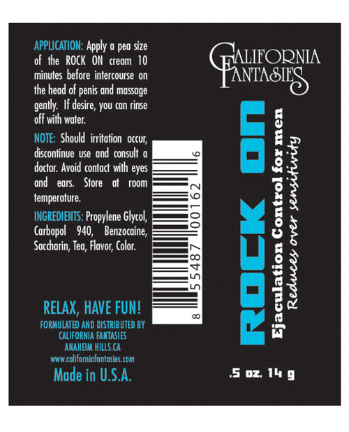 Cargue la imagen en el visor de la galería, Rock On Control de Eyaculación para Hombres - Tubo de 0.05 oz Caja de 36
