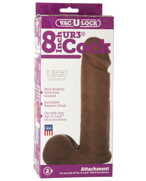 Load image into Gallery viewer, Vac-U-Lock 8" ULTRASKYN Cock Attch. - Black