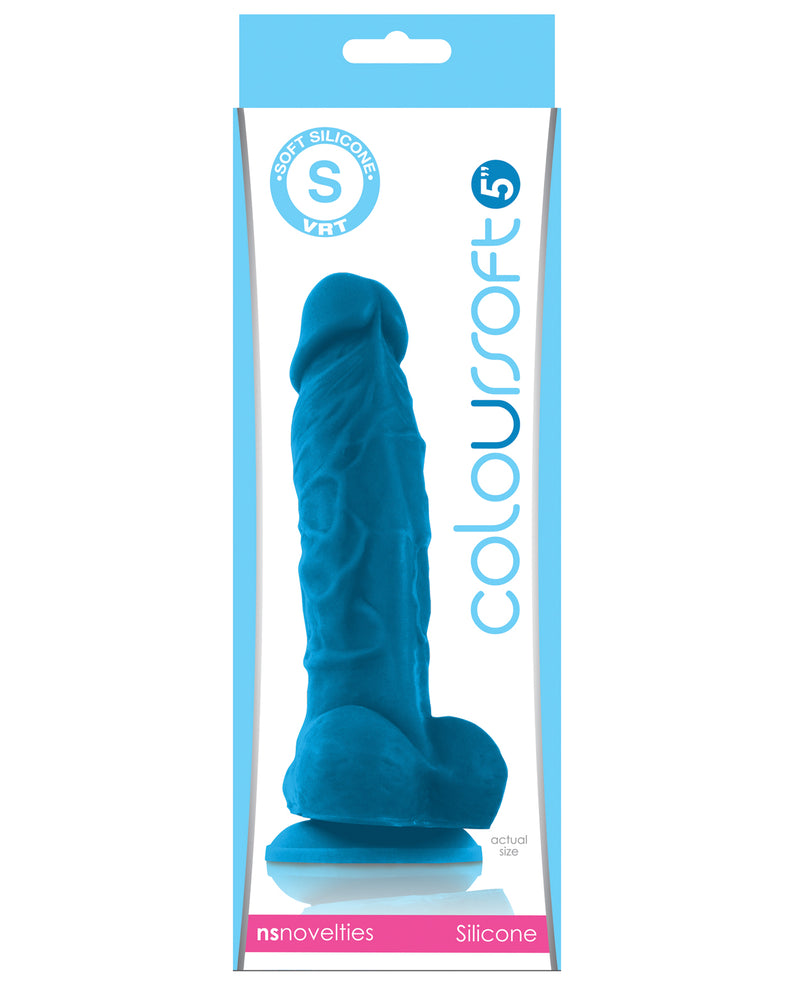 Load image into Gallery viewer, ColourSoft 5" Silicone Soft Dildo - Blue