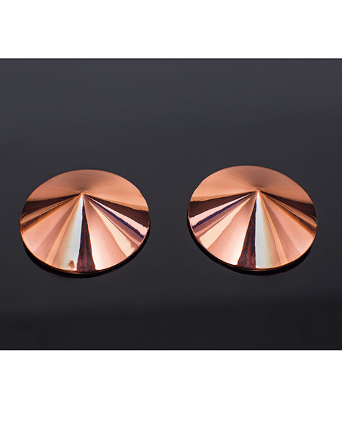Load image into Gallery viewer, Pleasure Collection Metal Pasties Rose Gold O/S