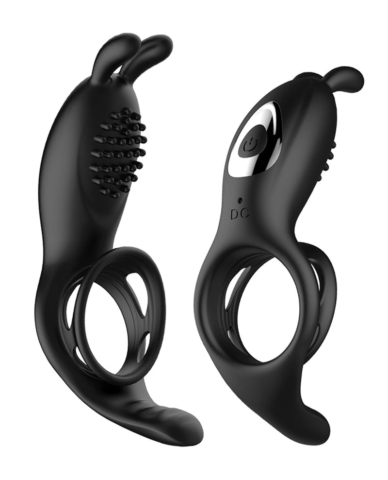 Cargue la imagen en el visor de la galería, Anillo Vibrador Bliss Hummingbird - Negro
