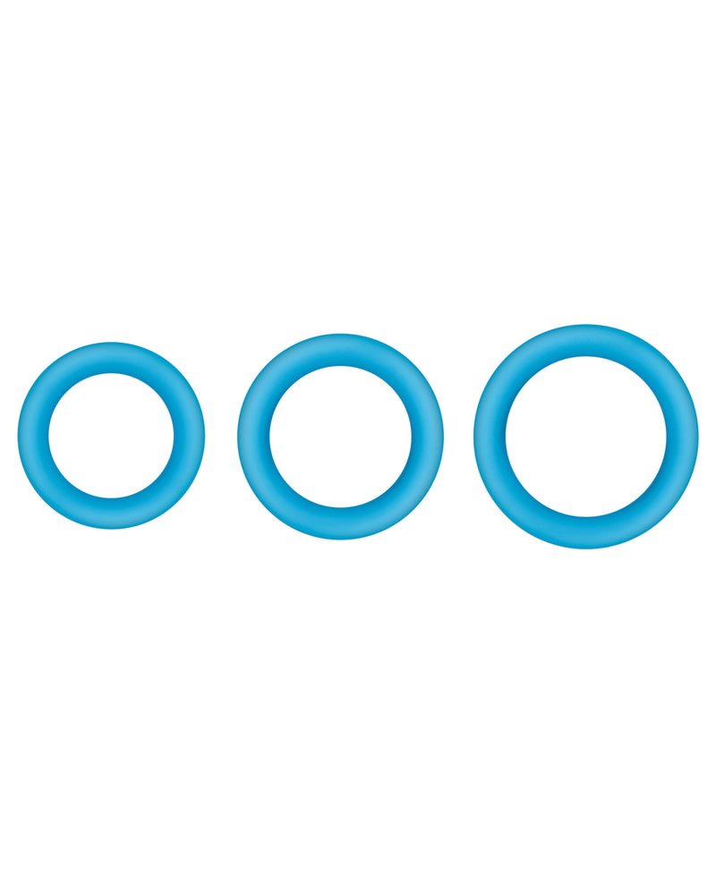 Încărcați imaginea în vizualizatorul Galerie, Firefly Halo Medium Blue Silicone Cockring Glow In The Dark