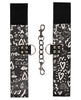 Cargue la imagen en el visor de la galería, Shots Ouch Love Street Art Fashion Printed Hand Cuffs - Black