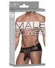 Load image into Gallery viewer, Male Power Hoser Stretch Mesh Micro Mini Short Black Small