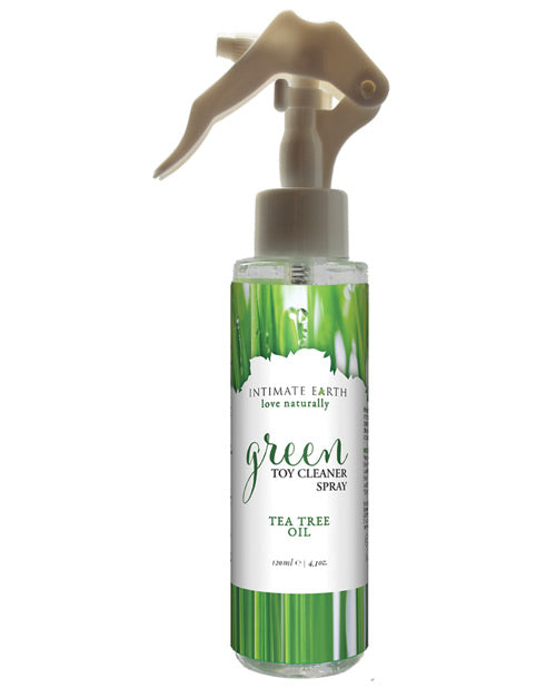 Load image into Gallery viewer, Intimate Earth Toy Cleaner Spray - 4.2 oz Green Tea Tree Oil