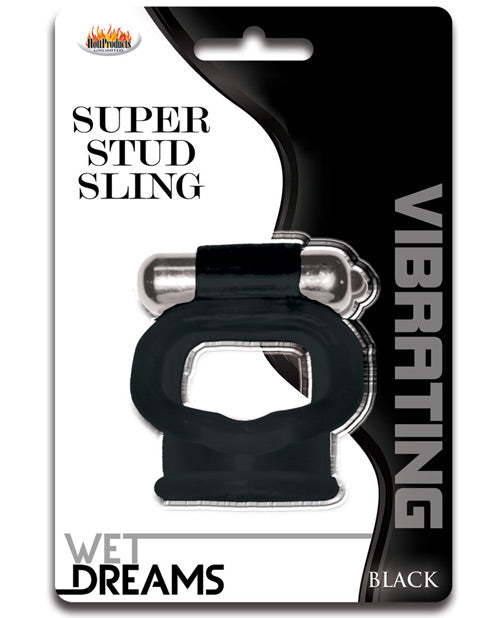 Załaduj obraz do przeglądarki galerii, Wet Dreams Super Stud Sling - Black