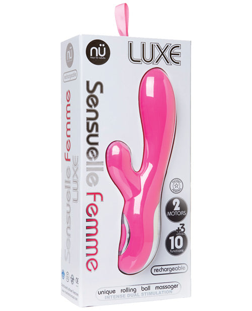 Cargue la imagen en el visor de la galería, Nu Sensuelle Femme Luxe 10 Fun Rabbit Massager - Pink