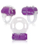 Load image into Gallery viewer, Evolved Ring True Unique Pleasure Rings Kit - 3 Pack Clear/Purple
