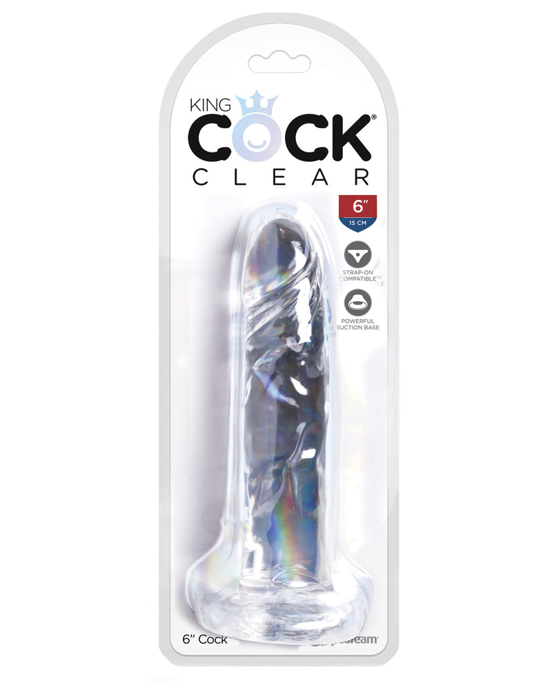 Φόρτωση εικόνας στο πρόγραμμα προβολής Gallery, King Cock Clear 6" Cock