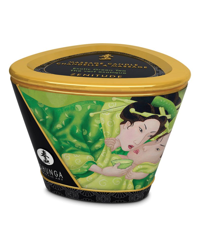 Bild in den Galerie-Viewer laden, Shunga Massage Candle Zenitude - 5.7 oz Exotic Green Tea