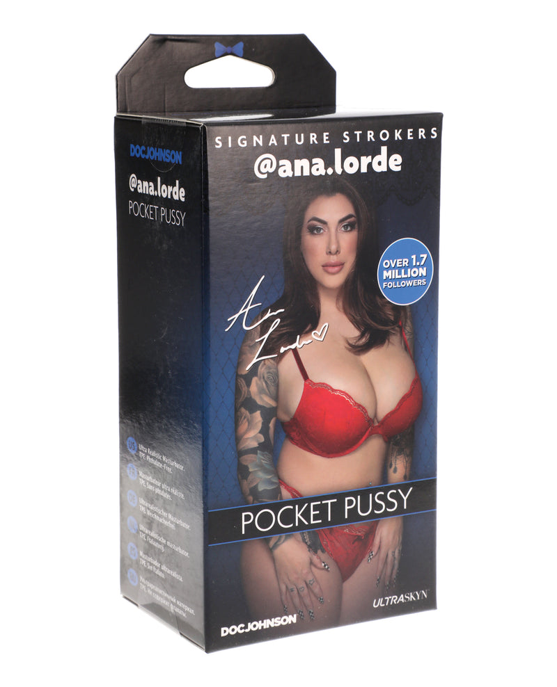 Załaduj obraz do przeglądarki galerii, Signature Strokers Girls of Social Media ULTRASKYN Pocket Pussy - @ana.lorde