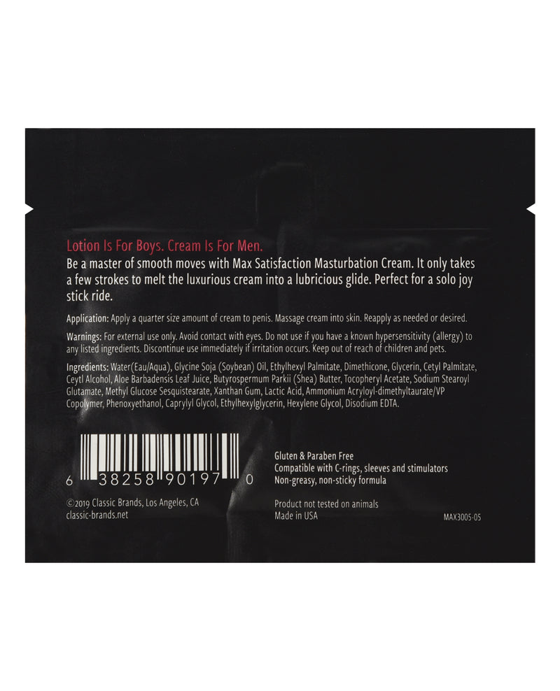 Indlæs billede i gallerifremviser, Max Satisfaction Masturbation Cream Foil - 6 ml Pack of 24