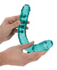 Încărcați imaginea în vizualizatorul Galerie, Shots RealRock Crystal Clear 13" Double Dildo - Turquoise