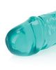 Încărcați imaginea în vizualizatorul Galerie, Shots RealRock Crystal Clear 13" Double Dildo - Turquoise