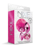Load image into Gallery viewer, Nixie Metal Butt Plug Set w/Jewel Inlaid & Pom Pom - Pink Metallic