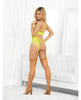 Załaduj obraz do przeglądarki galerii, Neons Bustier w/Nude Hose & G-String Neon Lime LG