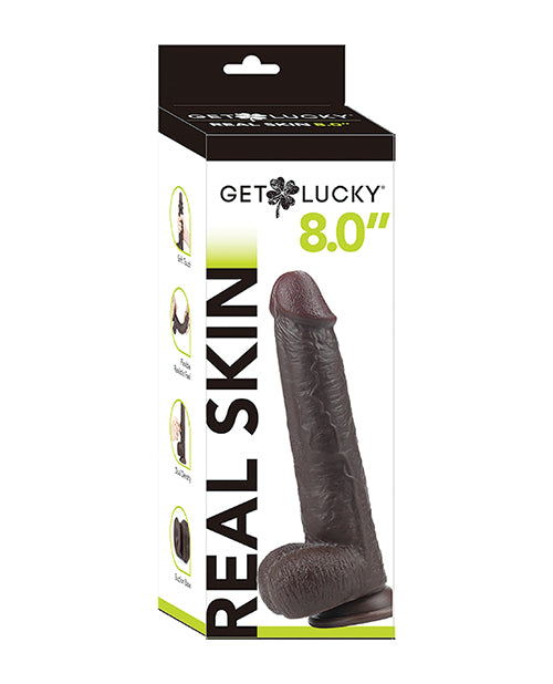 Load image into Gallery viewer, Get Lucky 8.0" Real Skin Series - Dark Brown