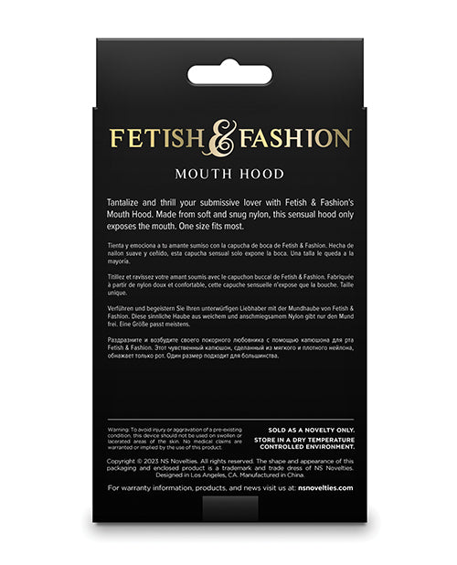 Ladda bilden i Galleri Viewer, Fetish & Fashion Mouth Hood - Black