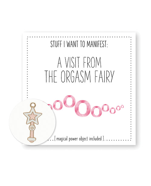 Cargue la imagen en el visor de la galería, Warm Human A Visit From The Orgasm Fairy Mini Card & Charm
