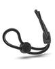 Indlæs billede i gallerifremviser, Blush Stay Hard Silicone Double Loop Cock Ring Black Lasso Style Locking Slide