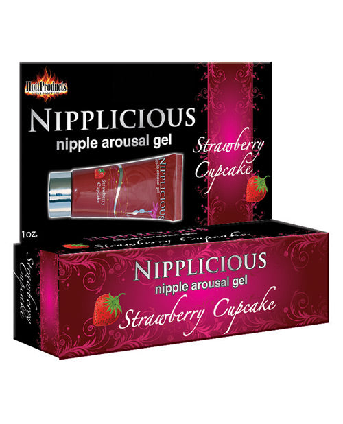 Załaduj obraz do przeglądarki galerii, Nipplicious Nipple Arousal Gel Strawberry Flavor For Nipples And Lips 1oz