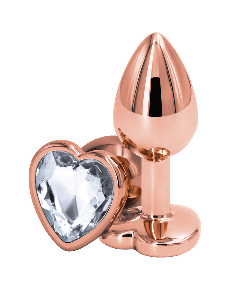 Bild in den Galerie-Viewer laden, Rear Assets Rose Gold Heart Small - Clear