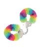 Load image into Gallery viewer, Shots Ouch! Heavy-duty Fluffy Handcuffs - Rainbow