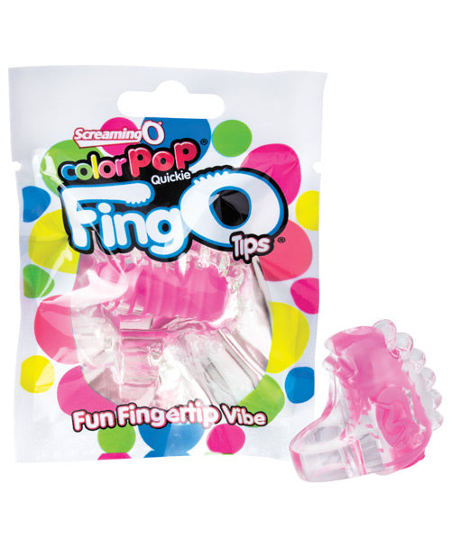 Load image into Gallery viewer, Screaming O FingO Tip Color Pop Pink Micro Massager