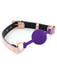 Φόρτωση εικόνας στο πρόγραμμα προβολής Gallery, Spartacus Silicone Gag w/Leather Lining - Pink Snakeskin Micro Fiber