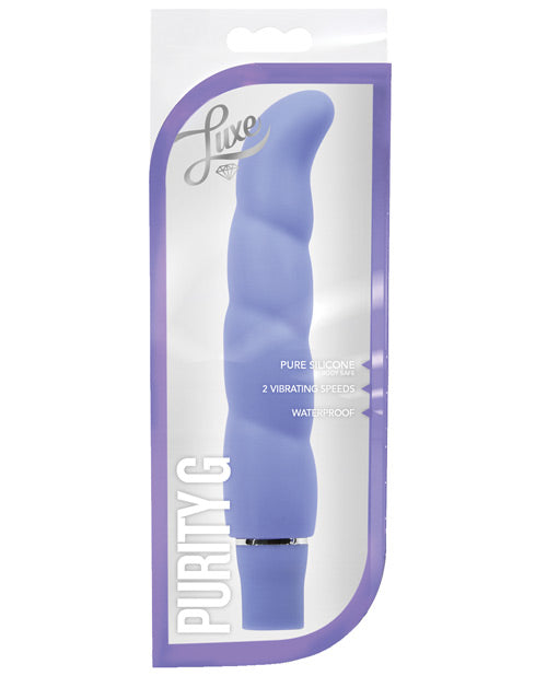 Load image into Gallery viewer, Blush Luxe Purity G Silicone Vibrator Periwinkle Luxury Sex Toy