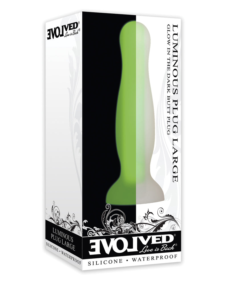 Bild in den Galerie-Viewer laden, Evolved Luminous Anal Plug Large - Green